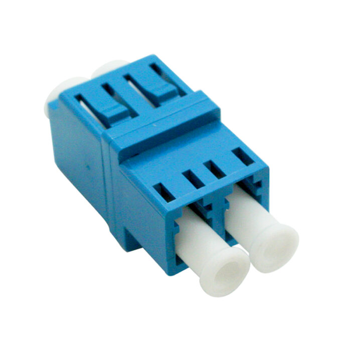 LC Duplex Adapter, Blue (OS2 UPC)
