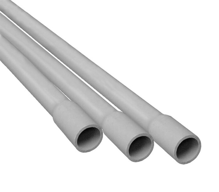 8" PVC Pipe, SCH 40, Bell End, 10' Length