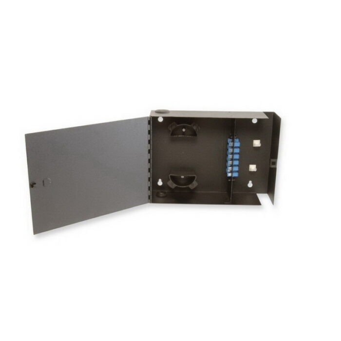 Wall Mount Patch and Splice Panel with 2 LGX118 positions; Two Tray Max (not included), adapters and tray ordered separately, Price per ea