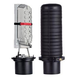 FOSC 450 D6 Dome Closure, 576ct Single/1152ct Ribbon, 6 Ports, No Trays, 26.65" x 11"