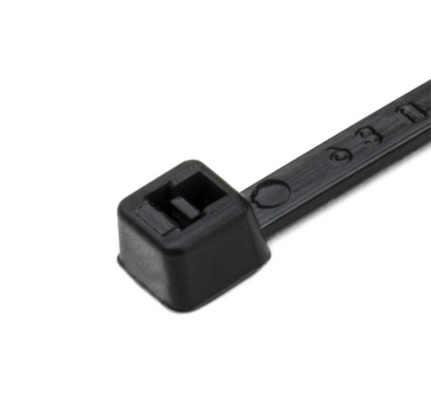 Cable Ties, 8", 50# Tensile Strength, Black, 100 Per Pack